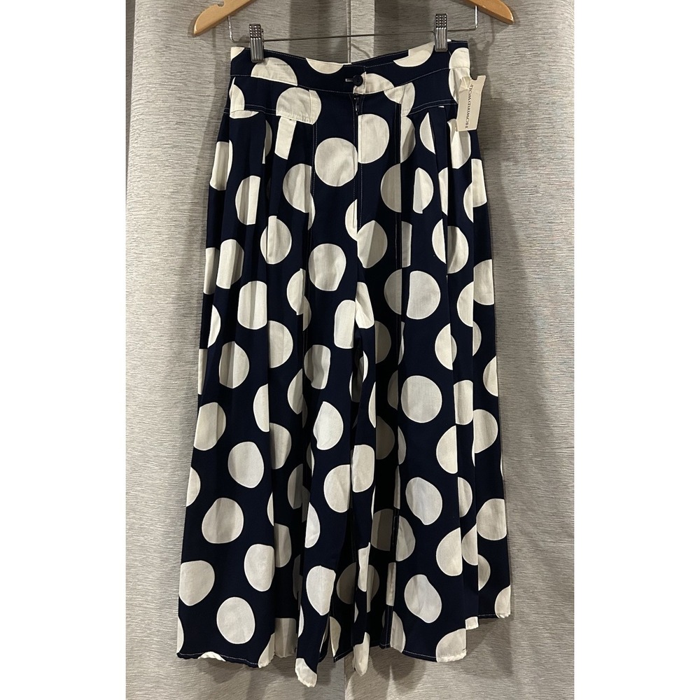 Vintage Howard Wolf Polka Dot Wide Leg Pants Size 10 NOS - Picture 3 of 5